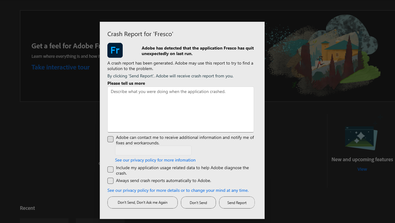 Solved Adobe Fresco Crash Help? Adobe Community 13837128